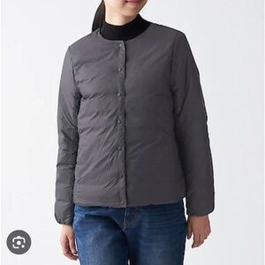 Muji Lightweight Collarless Down Jacket